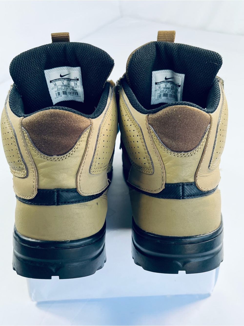 Nike Men’s Olive Green High-Top Trail Sneakers #535836-202 Men’s:10 - Picture 4 of 15